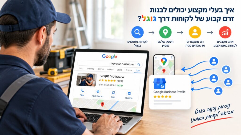 איך בעלי מקצוע יכולים לבנות זרם קבוע של לקוחות דרך גוגל?